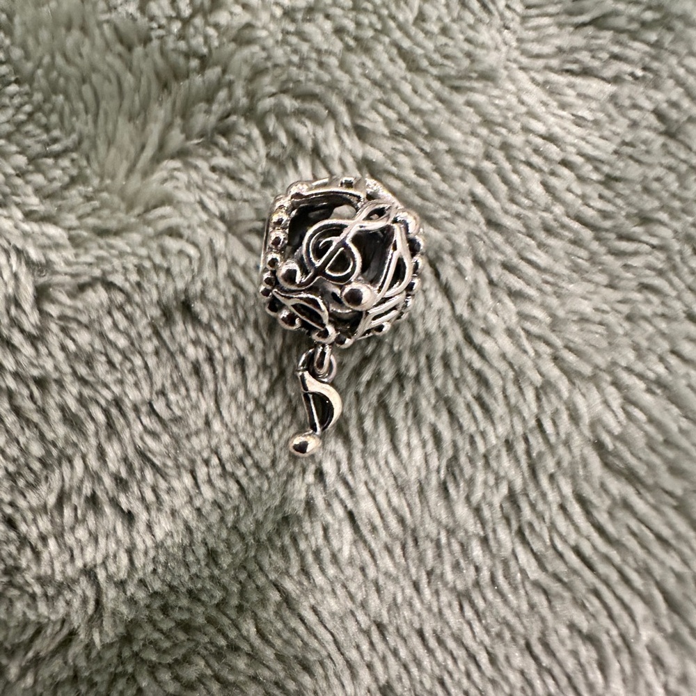 Pandora Silver Music Note Charm